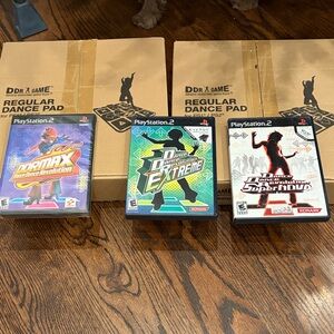 DDR Dance Dance Revolution Game Bundle for PlayStation 1 or 2